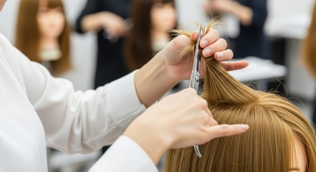 美容師国家試験課題カット